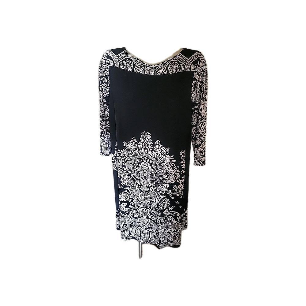 Forever Woman 2XP Black ‎ Contemporary Dress Bohemian Officecore Ethnic Career